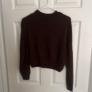 H&M Women's Brown Cropped Sweater